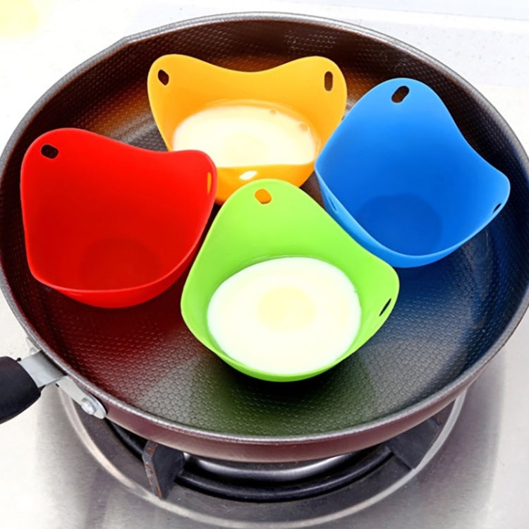 Silicone Egg Cooker Egg Bracket Kitchen Tools Pancake Cookware Bakeware Steam Eggs Plate Tray 4 pieces of steamed egg