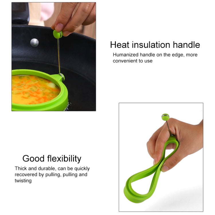 DIY Breakfast Round Silicone Egg Ring Fried Egg Mould Pancake Ring Non-stick Kitchen Cooking Mould