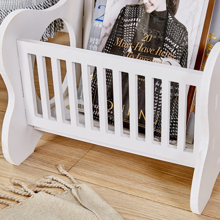 Pastoral Leisure Simple European Hollow Carved Coffee Table Desk Storage Rack of Casual Magazine