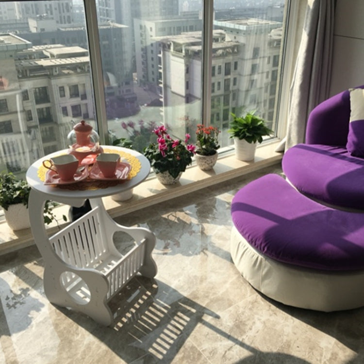 Pastoral Leisure Simple European Hollow Carved Coffee Table Desk Storage Rack of Casual Magazine