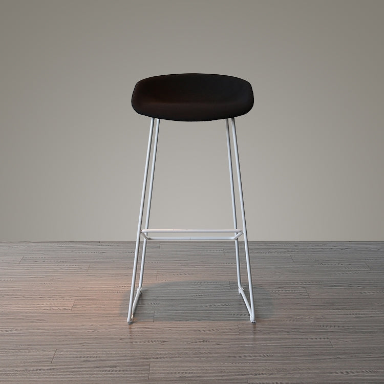 Nordic Minimalist Creative Wrought Iron Cafe High Chair, Size:65cm