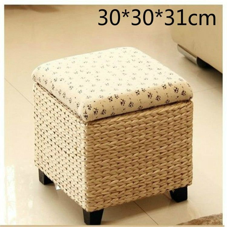 Seat Kruk Banks Madeira Ottoman Stool Sgabelli Folding Ladder Werkbank Pouf Poef Kids Furniture Storage Foot Stool, Color:Small Square Stool