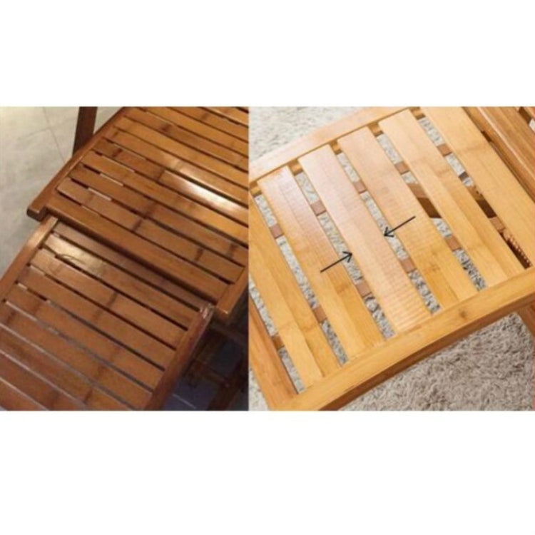 Rocking Chair Adult Folding Lunch Break Easy Chair Living Room Napping Bed Home Balcony Leisure Old Bamboo Chair, Color:Blue With Long Cushion