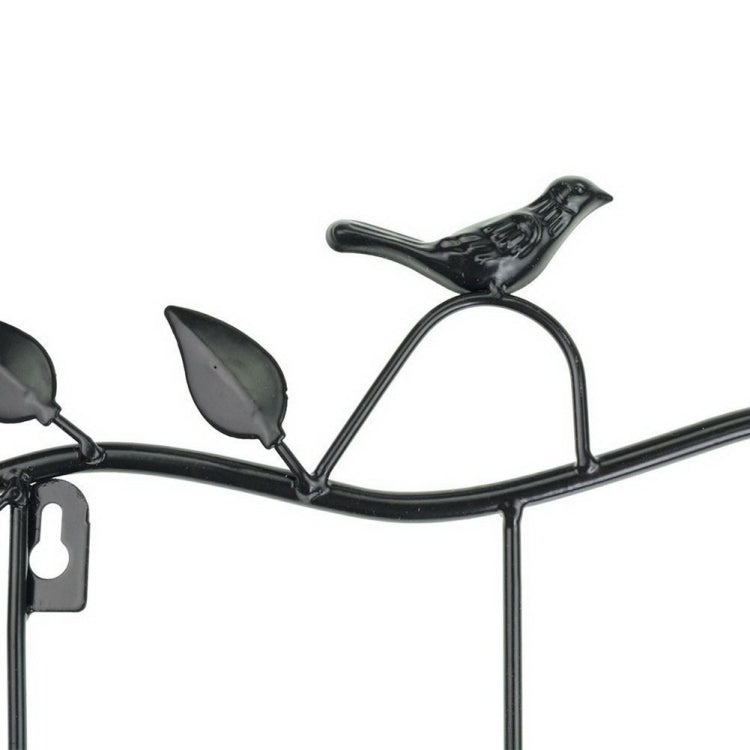 2 PCS Wrought Iron Birds Pattern Decorated Simple Clothes Hooks