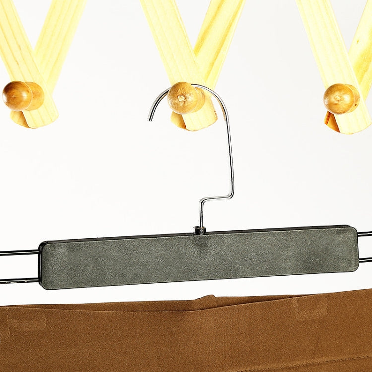 Solid Wooden Retractable Wall Hanging Folding Coat Rack Drying Rack