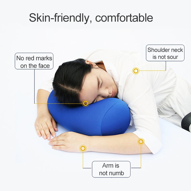 30cmx16cm Head PillowCase Micro Mini Microbead Back Cushion Pillow(Pink)