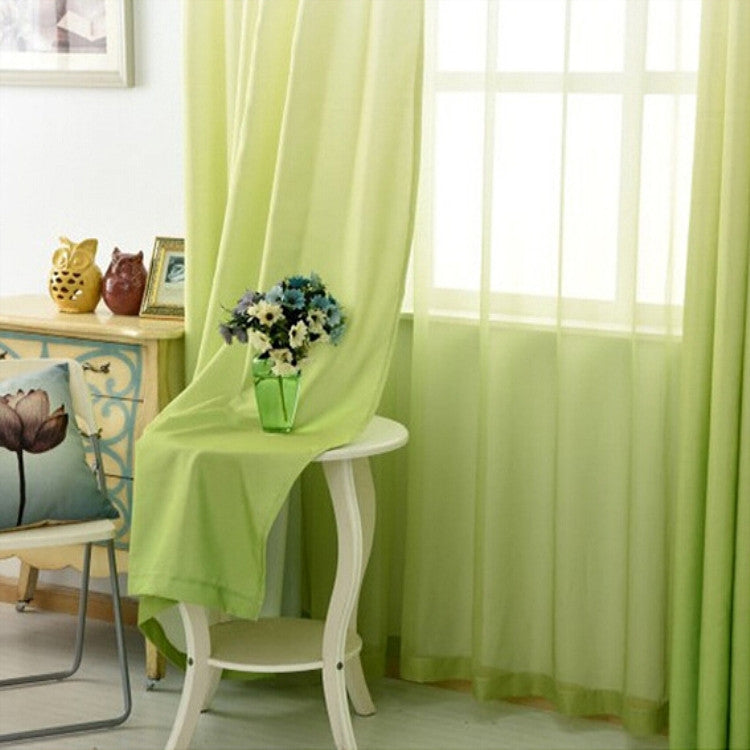 Tulle Transparent Gradient Color Velvet Linen Half Shade Living Room Bedroom Kitchen Home Curtain Decoration