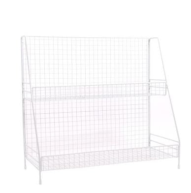 Fashion Kitchen Iron Art Desktop Living Room Bathroom Double Shelf