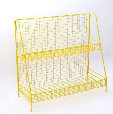 Fashion Kitchen Iron Art Desktop Living Room Bathroom Double Shelf