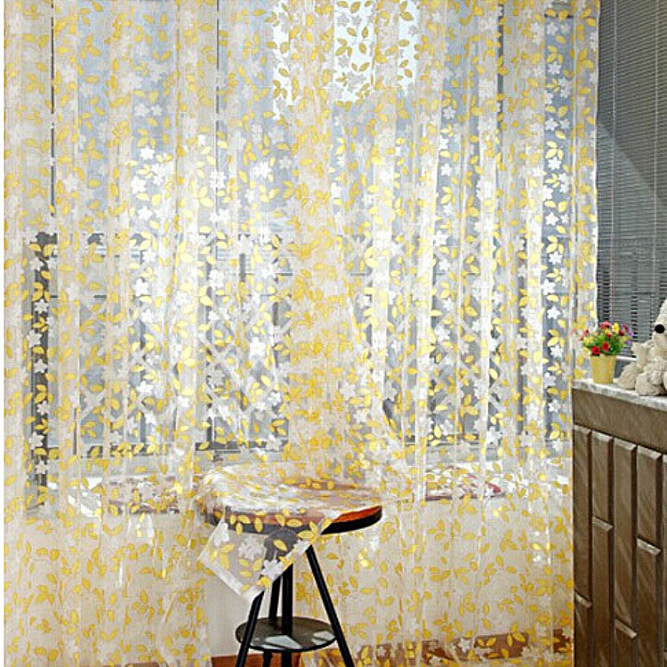 Romantic Tulle Pastoral Window Screens Door Balcony Curtain, Size:1Mx2M Rod Processing