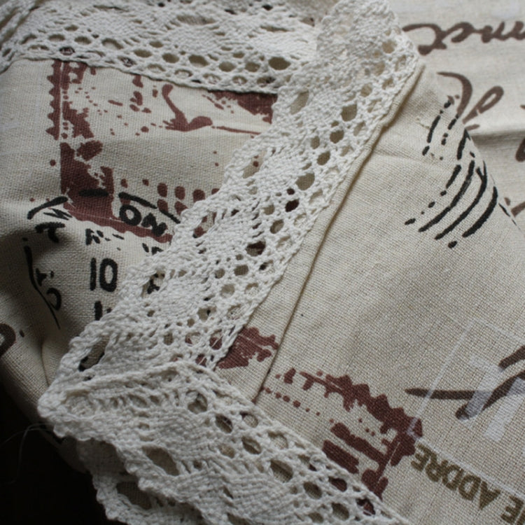 Eiffel Tower Cotton Linen Tablecloth Multi-purpose Universal Coffee Table Dustproof Cover, Size:140x180cm