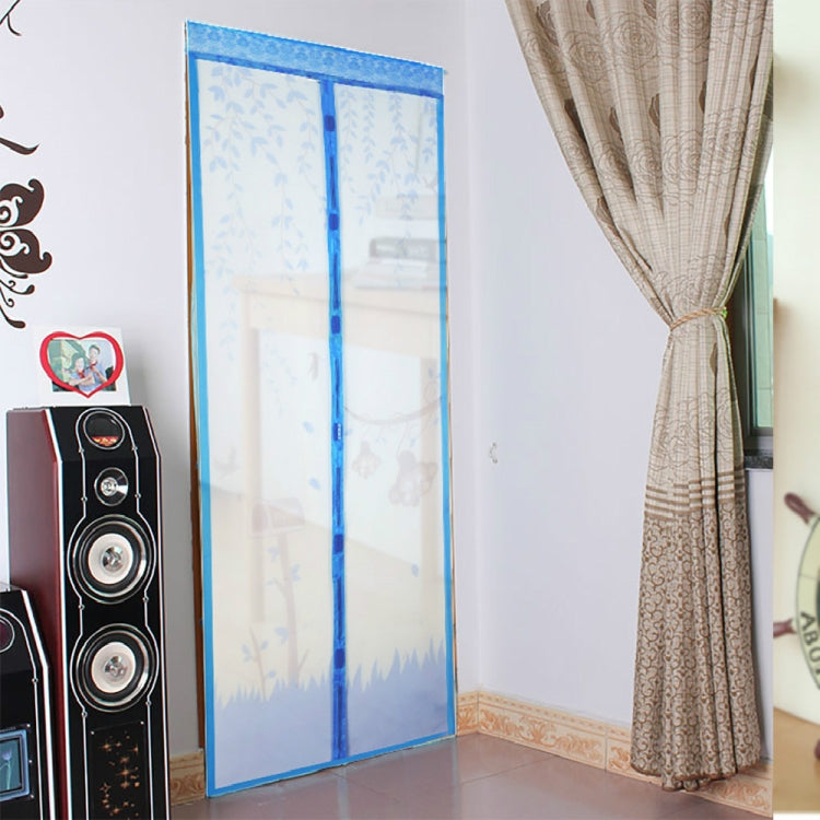 2 PCS Curtain Anti Mosquito Magnetic Tulle Shower Curtain Automatic Closing Door Screen Summer Style Mesh Net