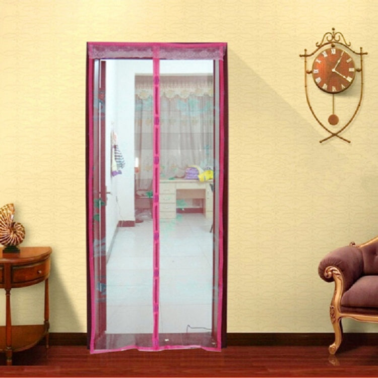 2 PCS Curtain Anti Mosquito Magnetic Tulle Shower Curtain Automatic Closing Door Screen Summer Style Mesh Net