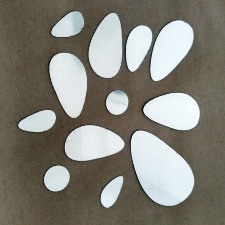 12 PCS/S 3D Mirror Removable Wall Sticker For Living Room Bedroom TV Background Mirror Mural Wall Decor