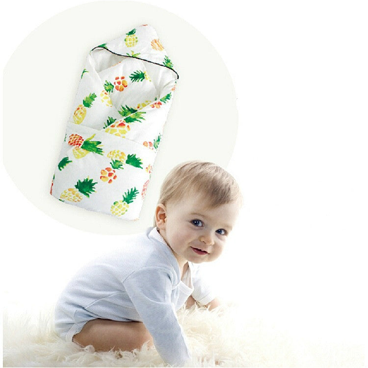 Spring and Autumn Thick Warm Sleeping Bag Blanket Winter Quilt Can Be Detached, Style:Thick Strawberry