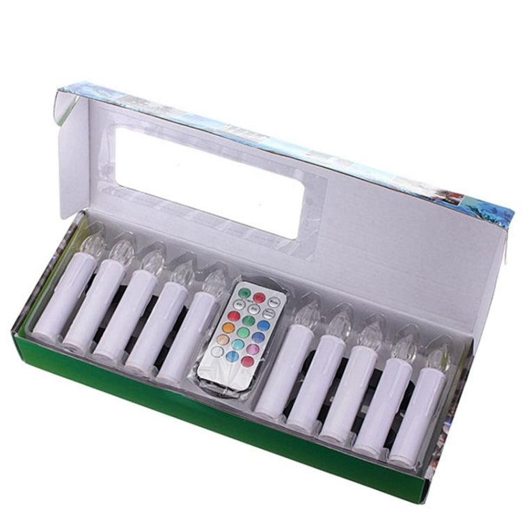 2 Boxes Christmas Tree Decoration LED Clip Candle Valentine Day Remote Control Candle