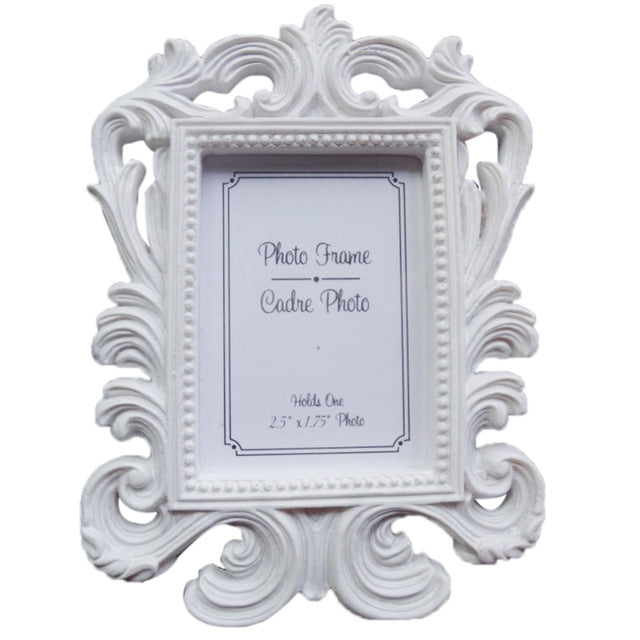 10 PCS Vintage Decorative Flower Photo Frame Wedding Home Decor Desktop Picture Frame