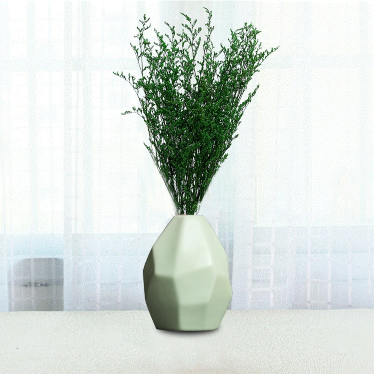 Home Garden Rhombus Pattern Mini Ceramic Vase Wedding Garden Plant Decoration
