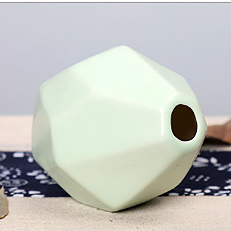 Home Garden Rhombus Pattern Mini Ceramic Vase Wedding Garden Plant Decoration