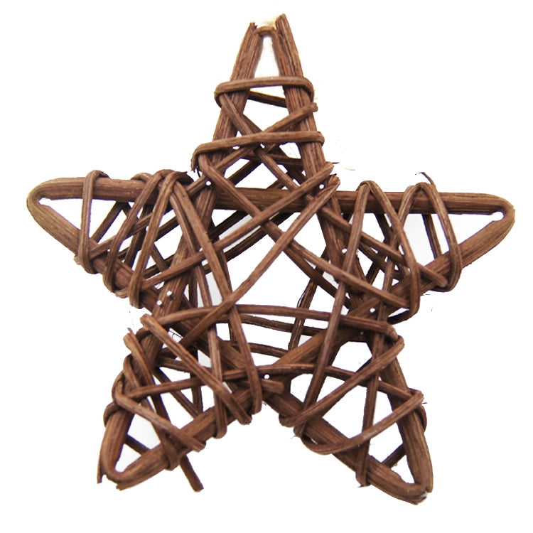 10 PCS 6cm Artificial Straw Ball DIY Decoration Rattan Stars Christmas Decor Home Ornament Supplies
