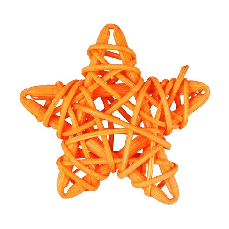 10 PCS 6cm Artificial Straw Ball DIY Decoration Rattan Stars Christmas Decor Home Ornament Supplies