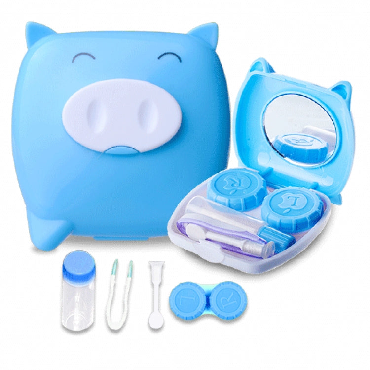 Cute Unisex Pig Cartoon Contact Lens Case Storage Box Contact Lenses Box