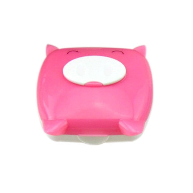 Cute Unisex Pig Cartoon Contact Lens Case Storage Box Contact Lenses Box