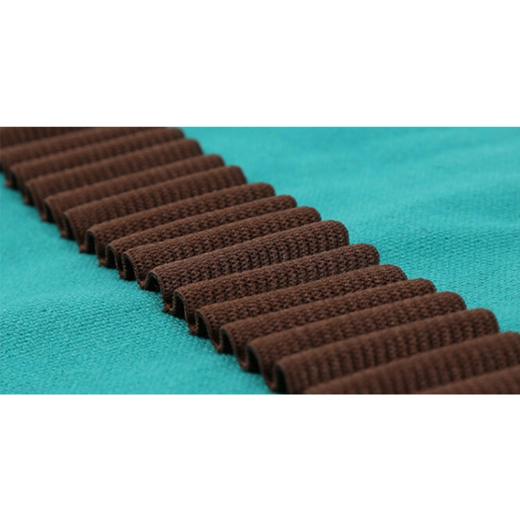 36 Holes Pencil Holder Colored Pencil Bag Storage Pouch Canvas Bag(black)