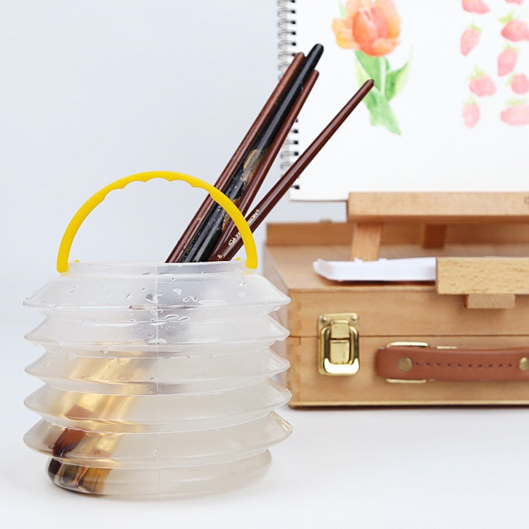 Translucent Wash Pen Barrel Brush Wash Holder Student Cleaning Art Supplies