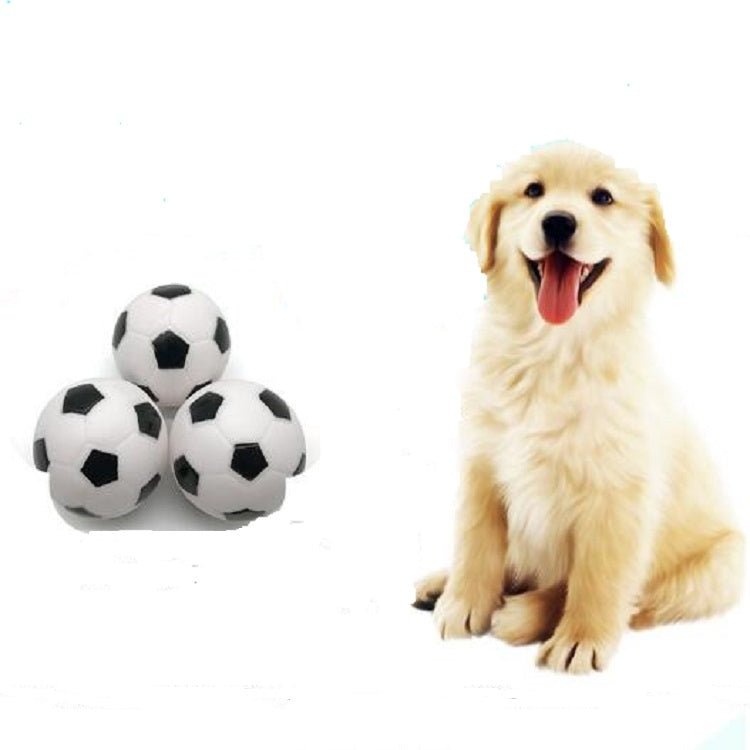 8.5cm Silicone Soccer Toy Pet Dog Sounding Toys