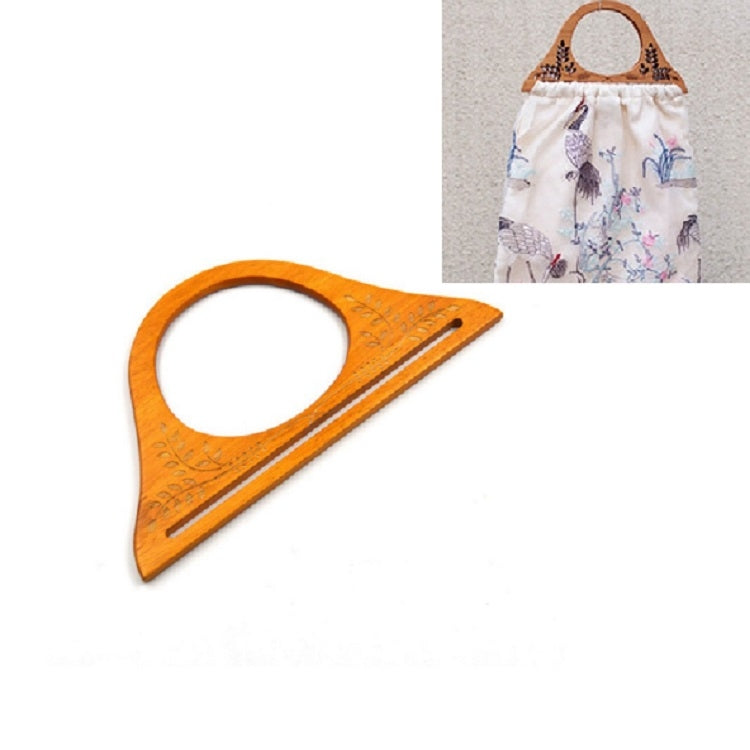10 PCS Handbag Printed Wooden Handle Bag Accessories