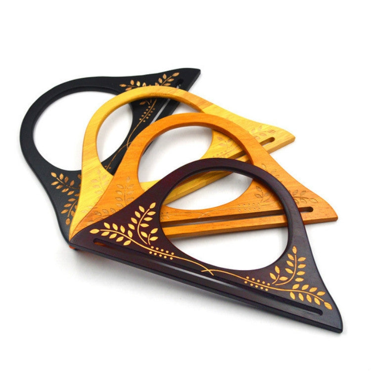 10 PCS Handbag Printed Wooden Handle Bag Accessories