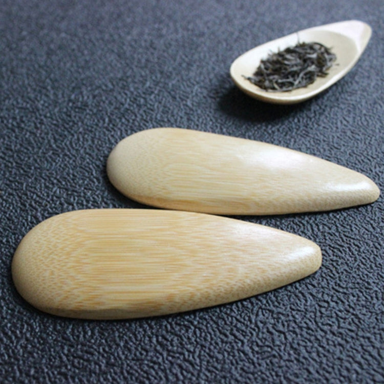 2 PCS Cute Melon seed shape Handmade Mini Bamboo Tea Scoops Kung Fu Tea Spoon Black Green Tea Shovel