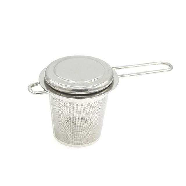 2PCS Mesh Tea Infuser Reusable Tea Strainer Teapot Stainless Steel Loose Tea Leaf Spice Filter