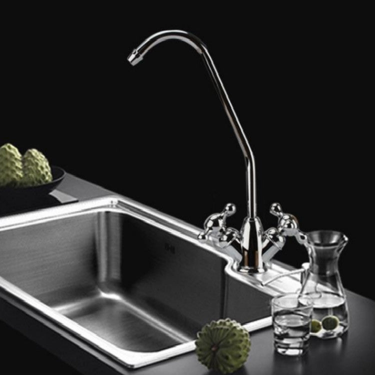 RO185 Water Purifier Universal Faucet for Truliva/Litree/Angel/Midea, Style:2 Points Double Tap