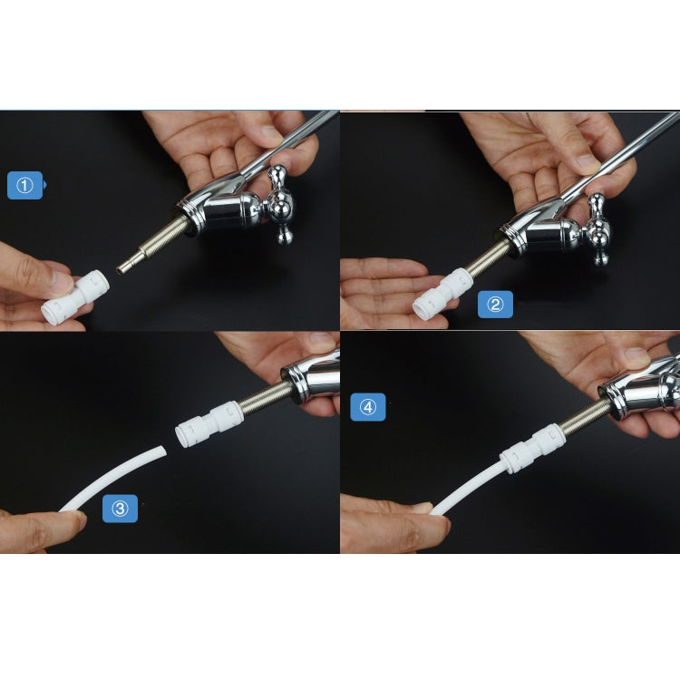 RO185 Water Purifier Universal Faucet for Truliva/Litree/Angel/Midea, Style:2 Points Luxury Double Tap