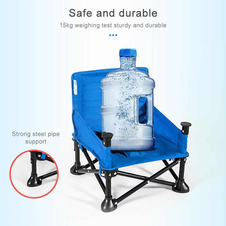 Childrens Dining Table and Chair 0-3 Years Old Child Safety Portable Folding Chair(Blue)