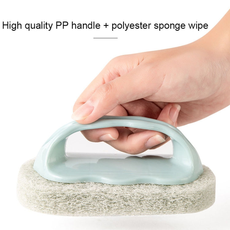 12 PCS Kitchen Tile Bathtub Brush Household Brush Pot Scouring Sponge Cleaning Brush with Handle Random Color Delivery