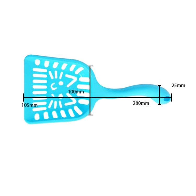 2 PCS 1403 Pet Supplies Dog Puppy Cat Kitten Cleaning Tool Scoop Poop Shovel Waste Tray (Random Color)