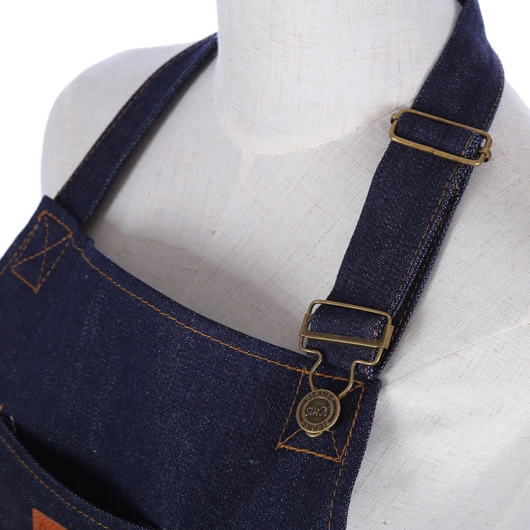 Halter Adjustable Denim Apron