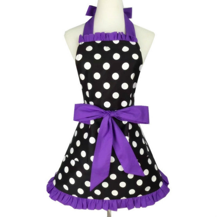 Cotton Dot Overalls Apron