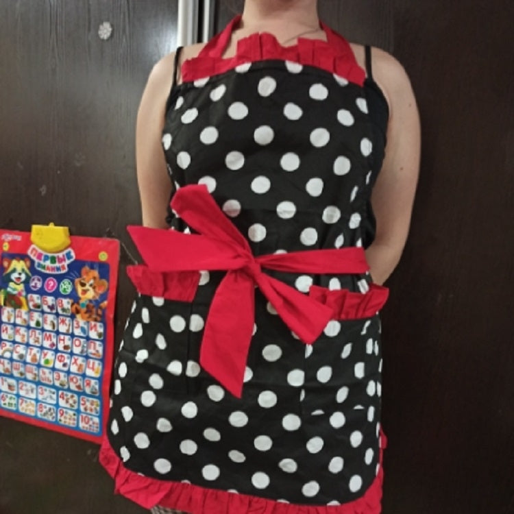 Cotton Dot Overalls Apron