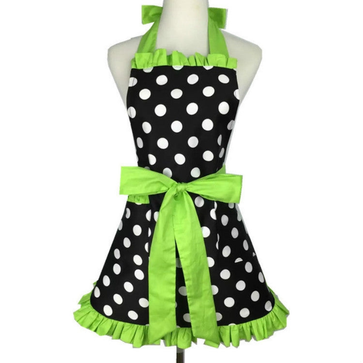 Cotton Dot Overalls Apron