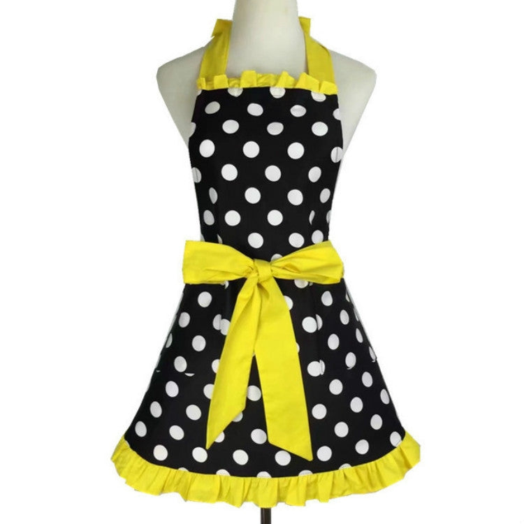 Cotton Dot Overalls Apron