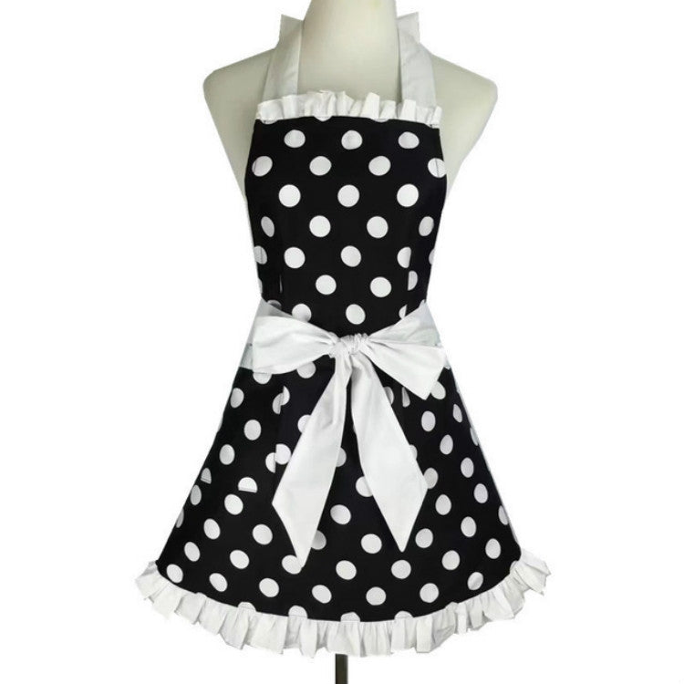 Cotton Dot Overalls Apron