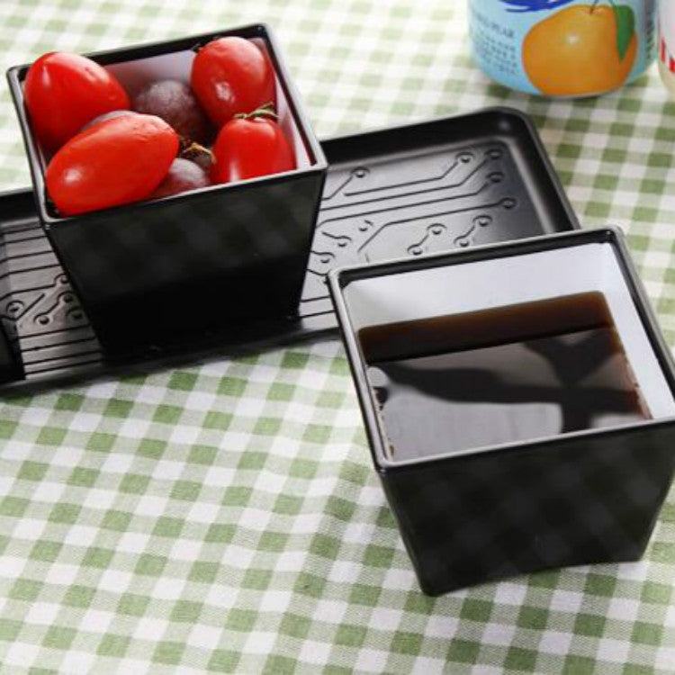 2 PCS Creative Simple Keyboard Key Type Tea Cup Coffee Mug Cup Container, Color:Black