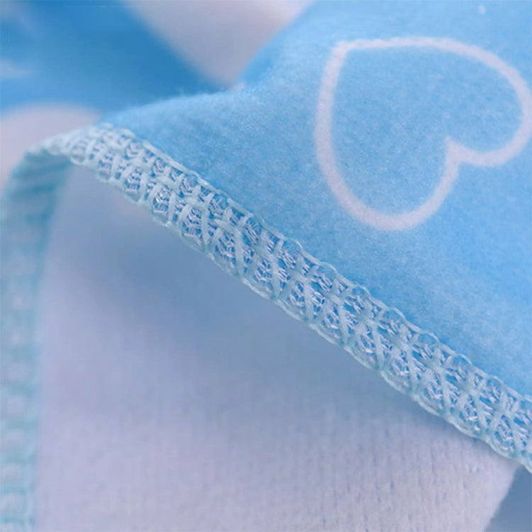 2 PCS Microfiber Printed Peach Heart Pattern Towel(Blue)