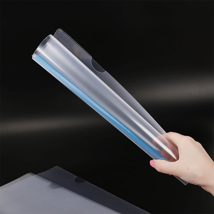 10 PCS A4 Folder Transparent PP Report Cover Spine Bar Folder, Random Color Delivery 12 mixed color