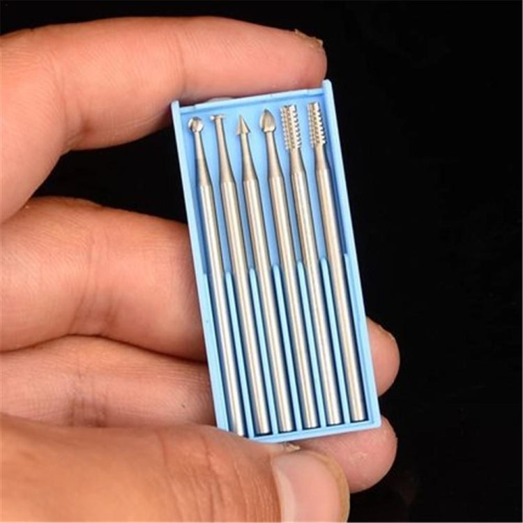 2.35mm Handle Tungsten Steel Engraving Cutter Electric Hollow New Threading Machine Olive Core Carving Cutter, Size:2.0mm