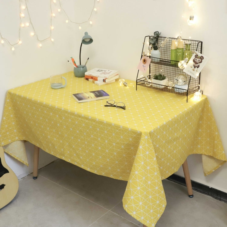 Square Checkered Tablecloth Furniture Table Dust-proof Decoration Cloth, Size:140x200cm
